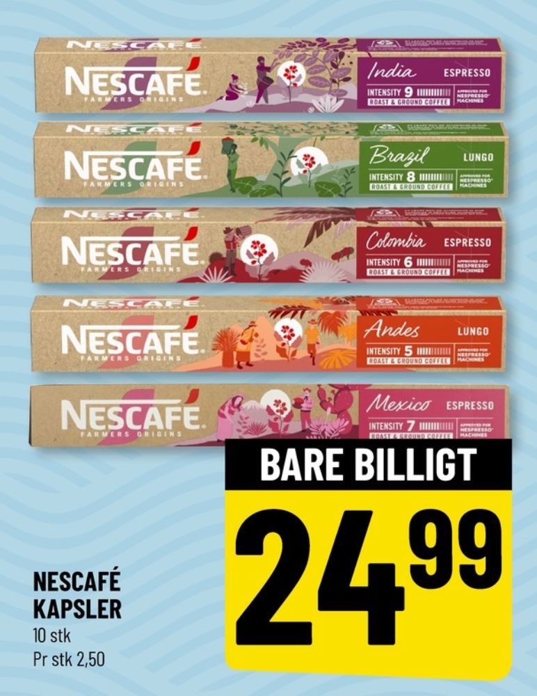 Nescafe Mexico, Kaffekapsler