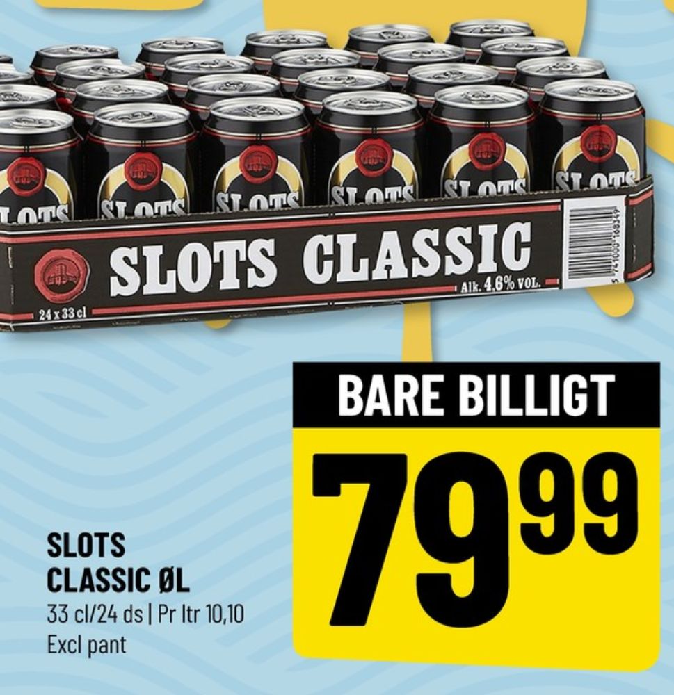 Slots Classic, Øl 24 pk.