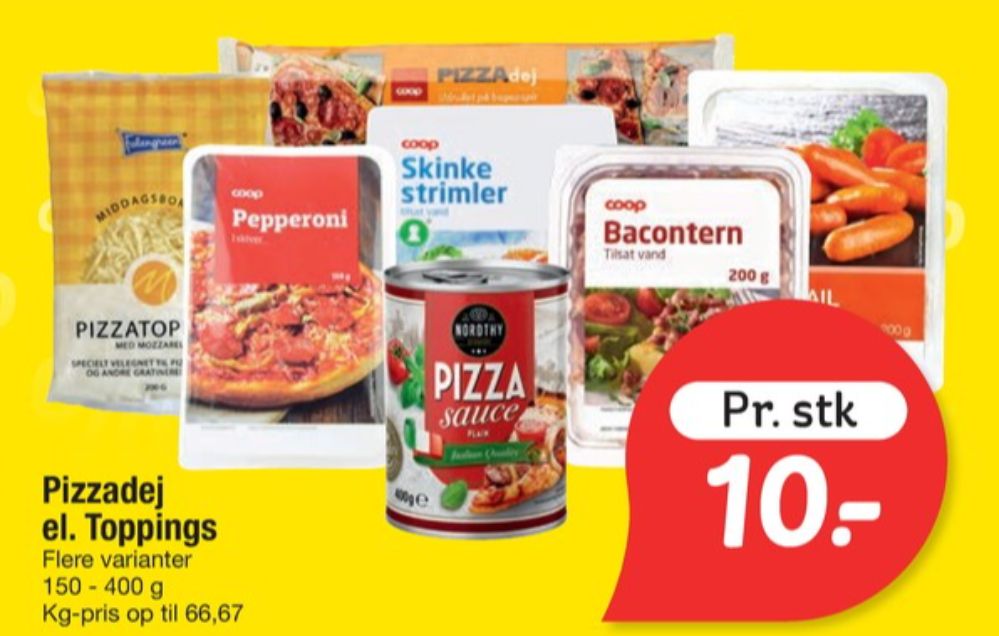 Coop, Pizzadej