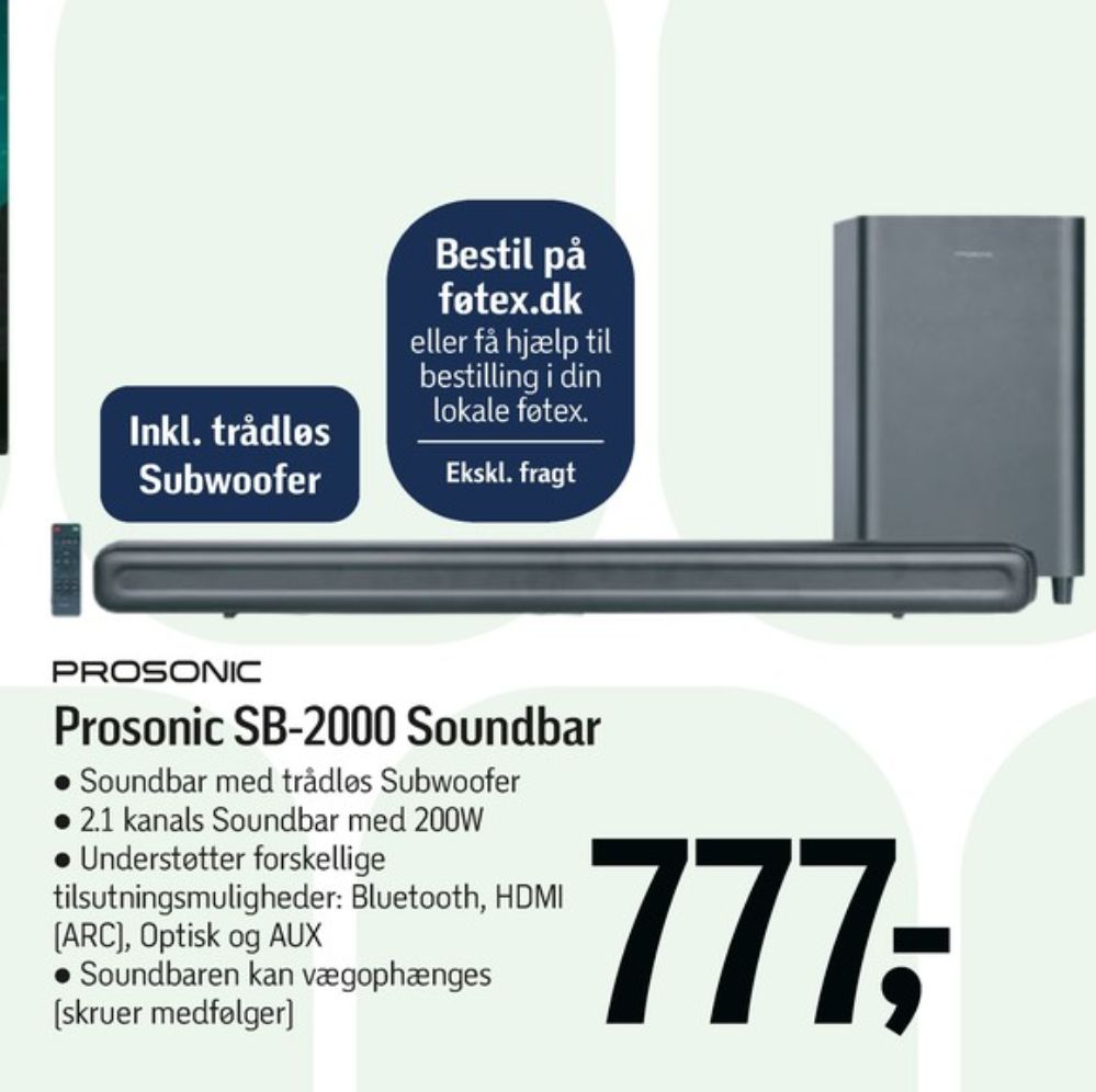 Prosonic, Soundbar