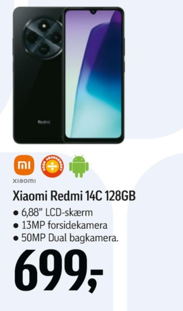 Motorola Redmi 14C, Mobiltelefon