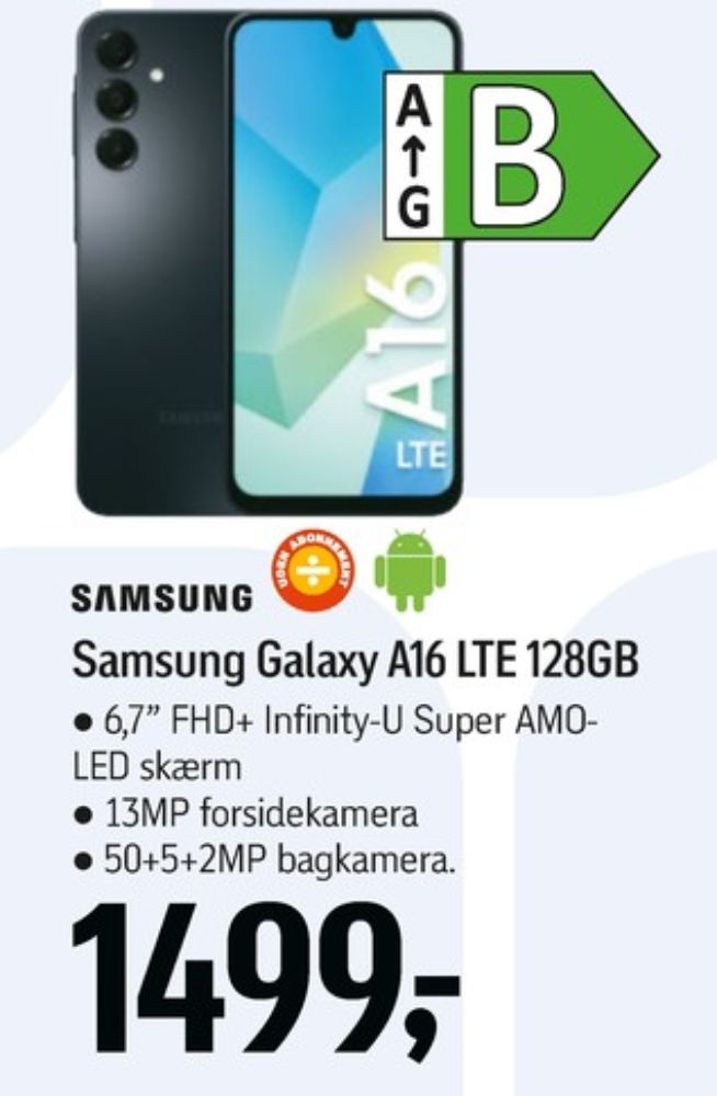 Samsung Galaxy A16 LTE, Mobiltelefon