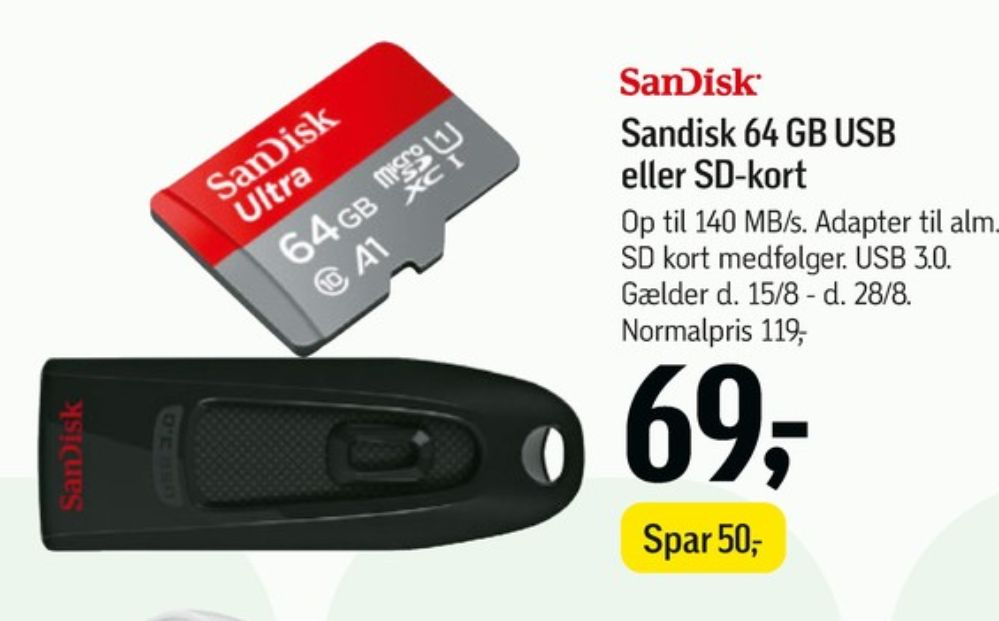 Sandisk, USB memory stick