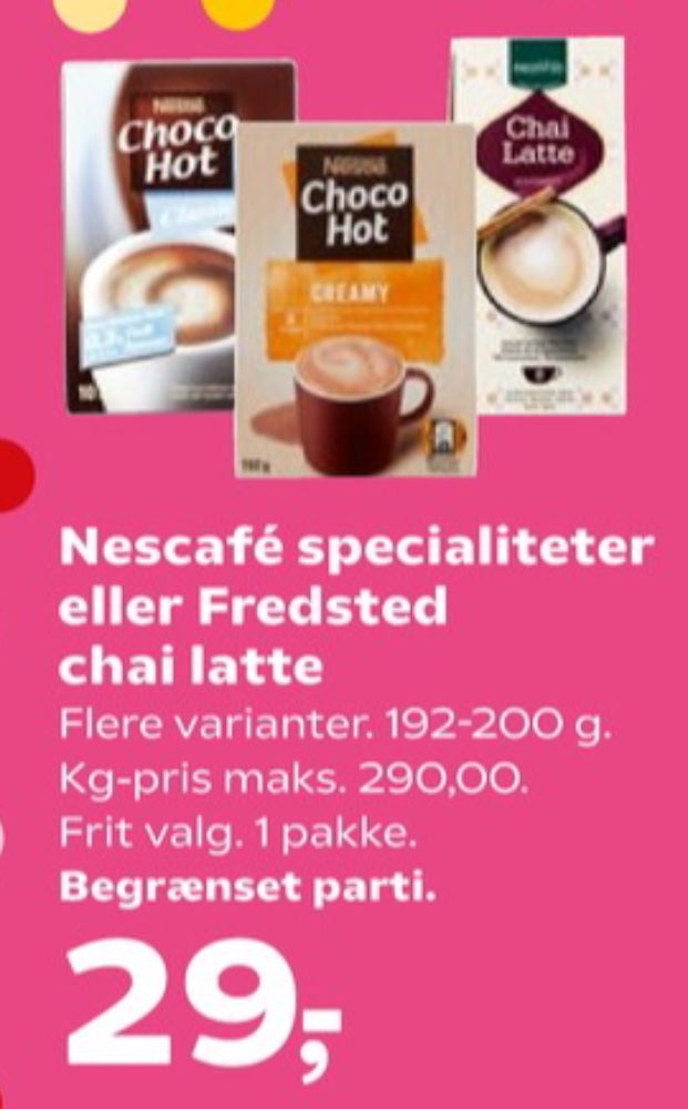 Nestlé Choco Hot, Kakaodrikspulver Creamy