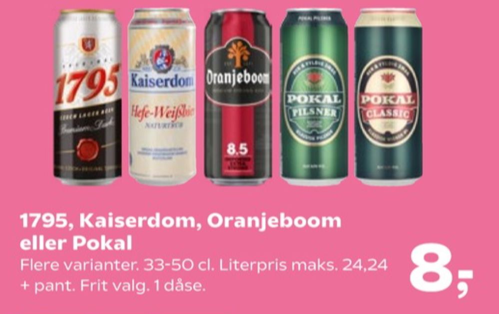 Pokal Pilsner, Øl
