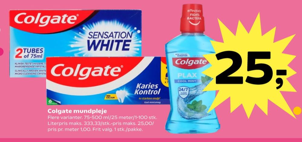 Colgate, Tandstikker