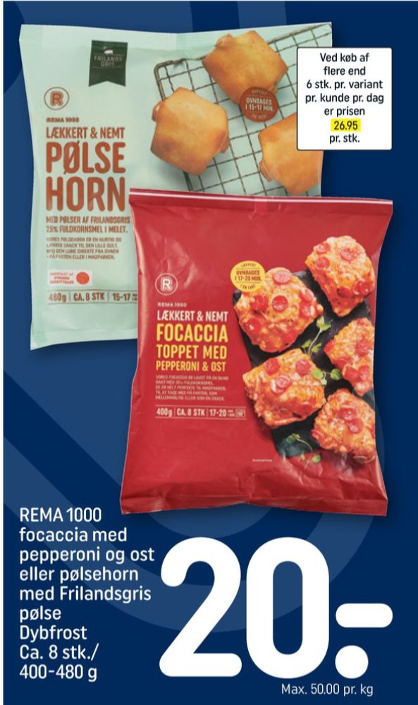 Rema 1000, Pølsehorn