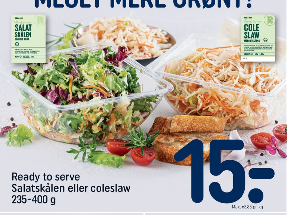 Rema 1000, Salatblanding