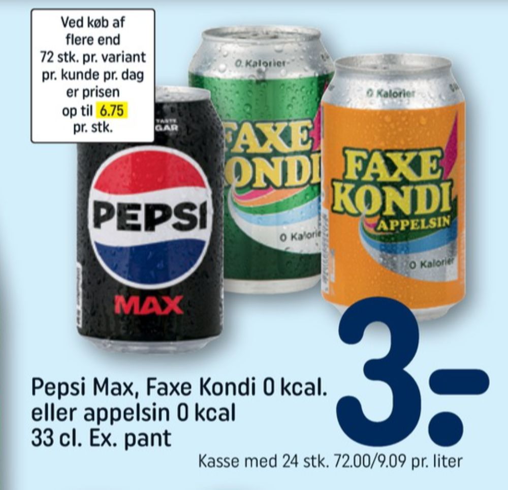 Faxe Kondi 0 Kalorier, Sportssodavand