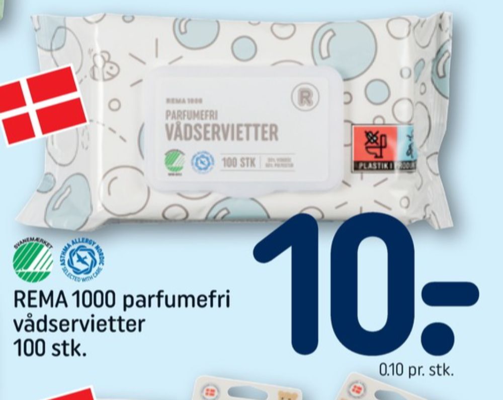 Rema 1000, Vådservietter