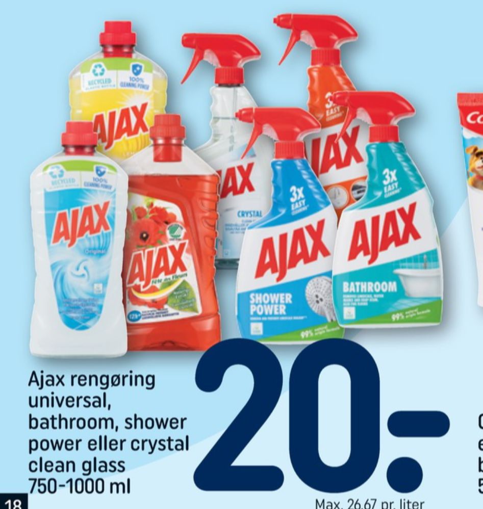 Ajax, Rengøring - universal