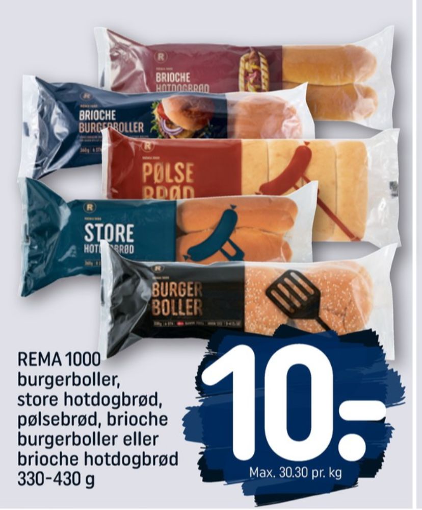 Rema 1000, Brioche Burgerboller