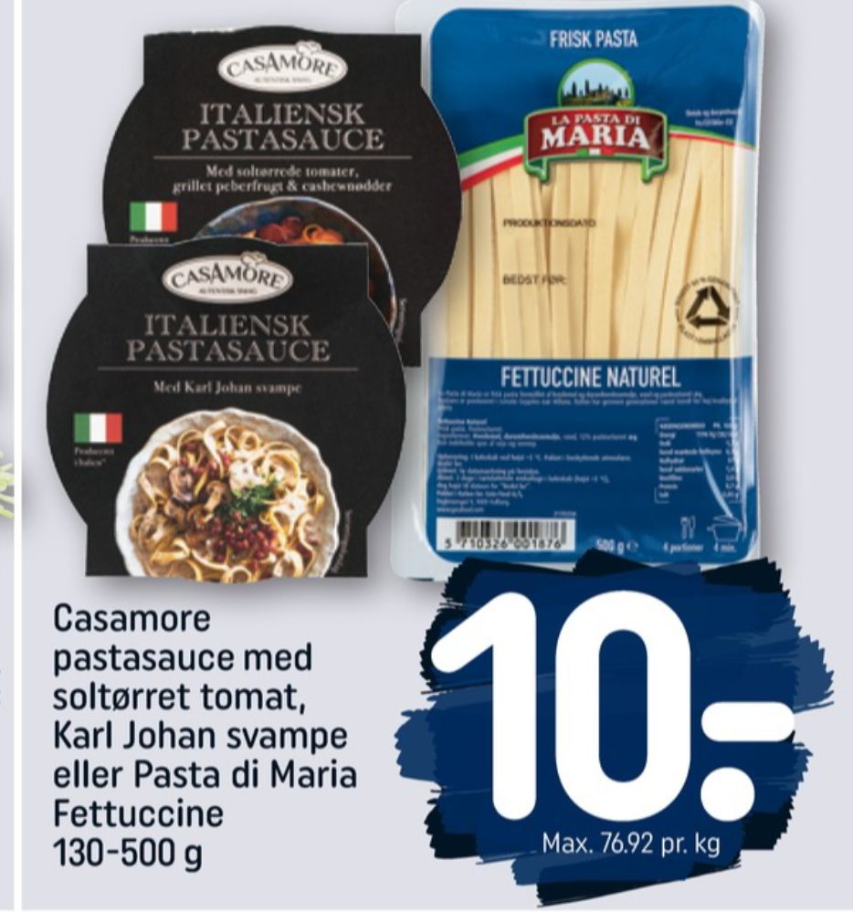Casamore, Pastasauce med Karl Johan svampe