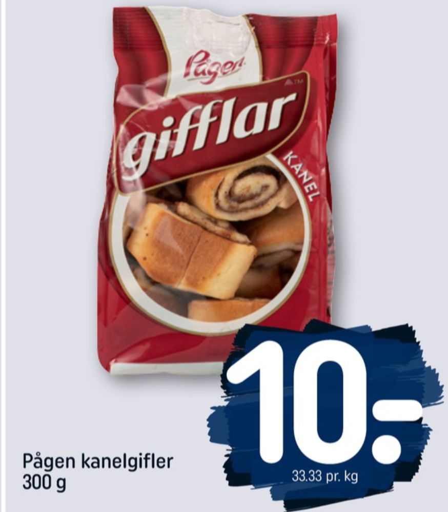 Pågen, Gifflar kanel