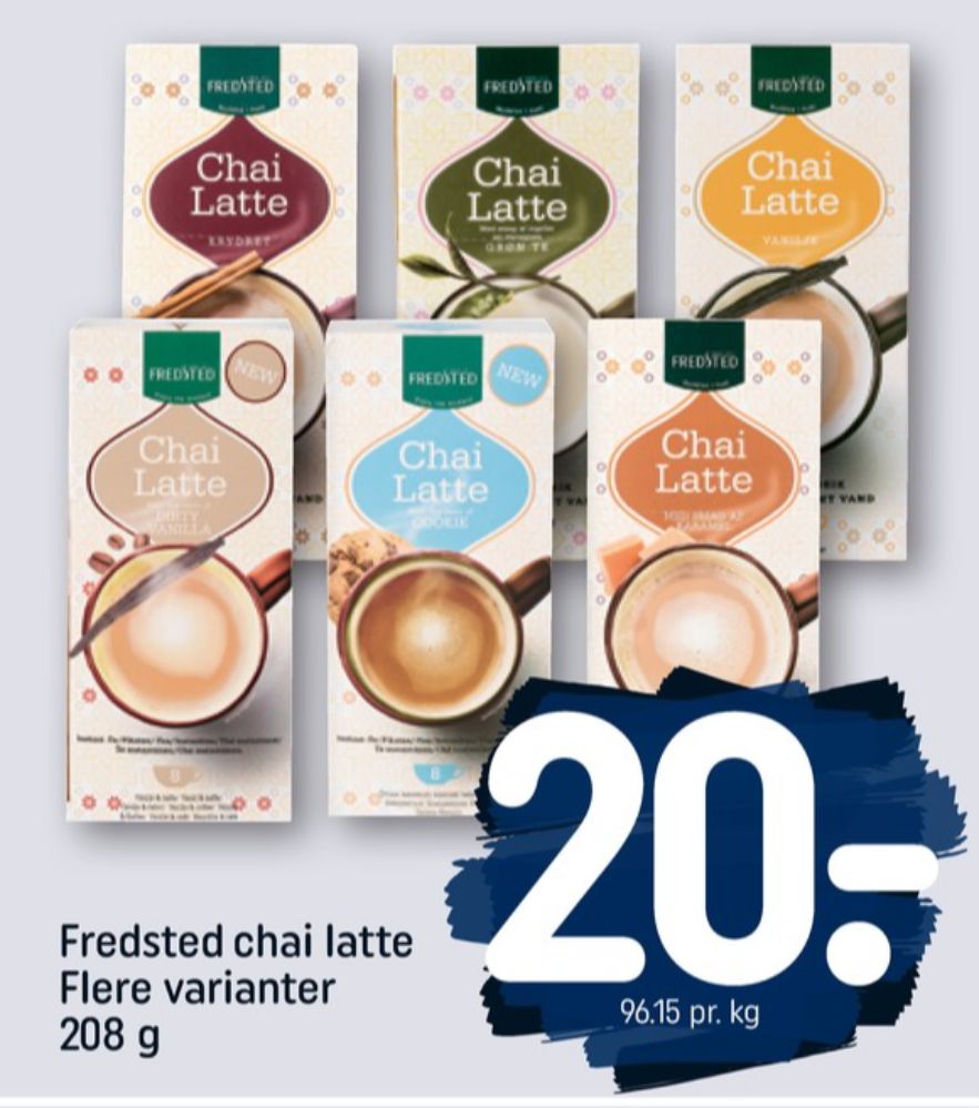 Fredsted Skinny Chai Latte, Instant Te Karamel