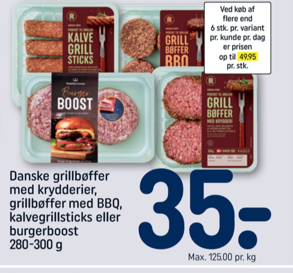 Danish Crown Burger Boost, Hakkebøffer