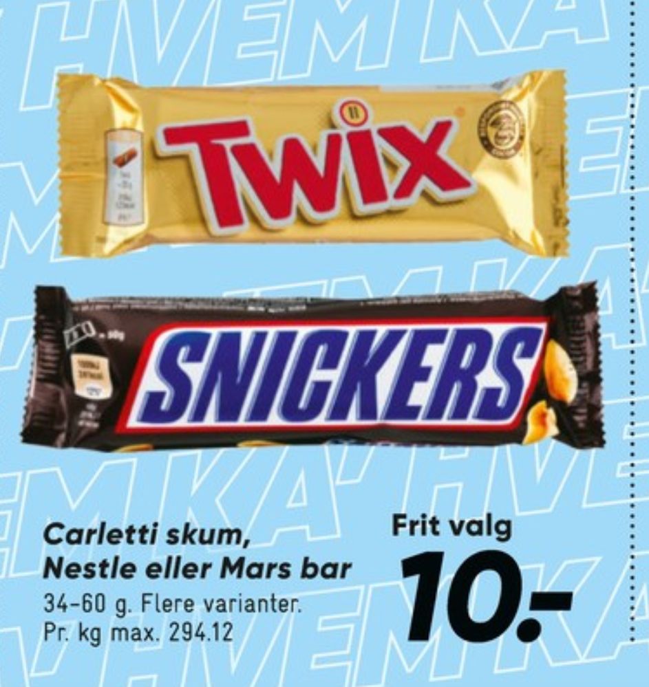 Twix, Chokoladebar