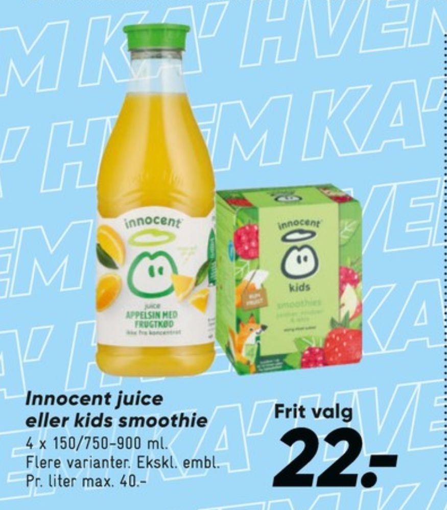 innocent, Appelsinjuice med frugtkød