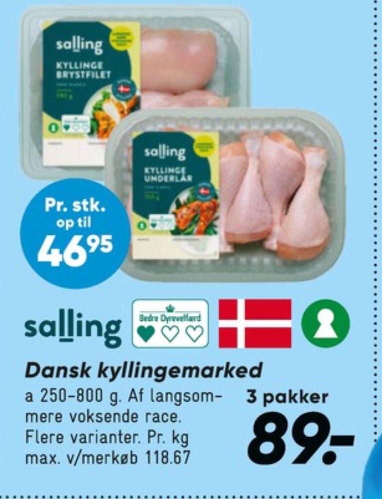 Salling, Kyllingebrystfilet