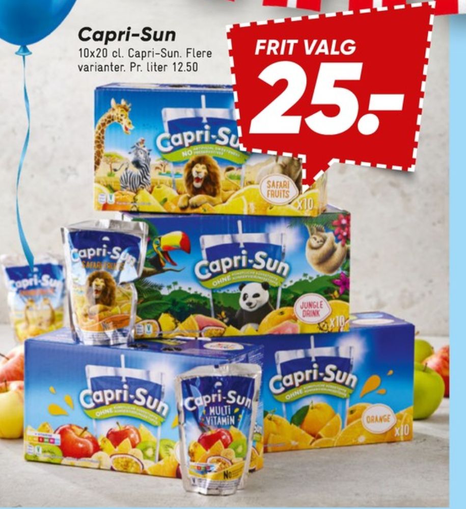 Capri-Sun, Frugtdrik Safari Fruits