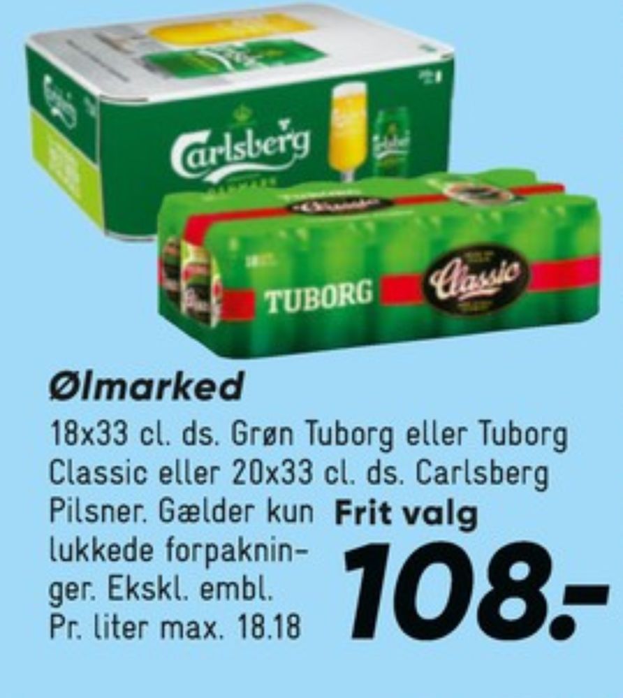 Carlsberg Pilsner, Øl 20 pk.