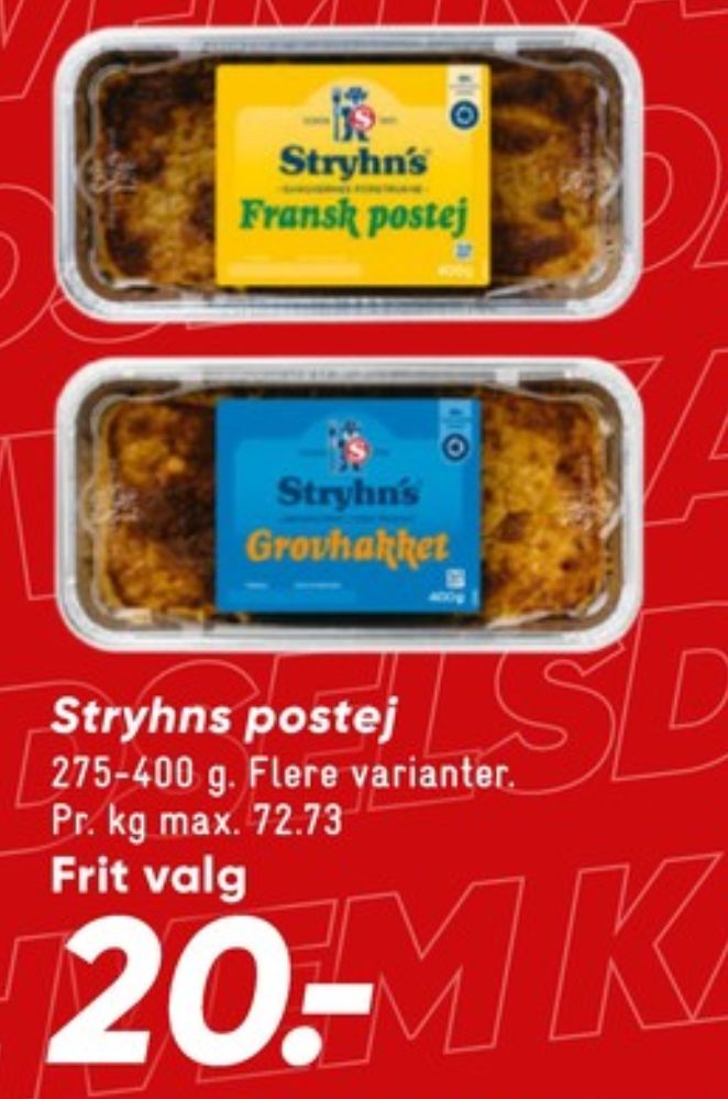 Stryhns Grovhakket, Leverpostej