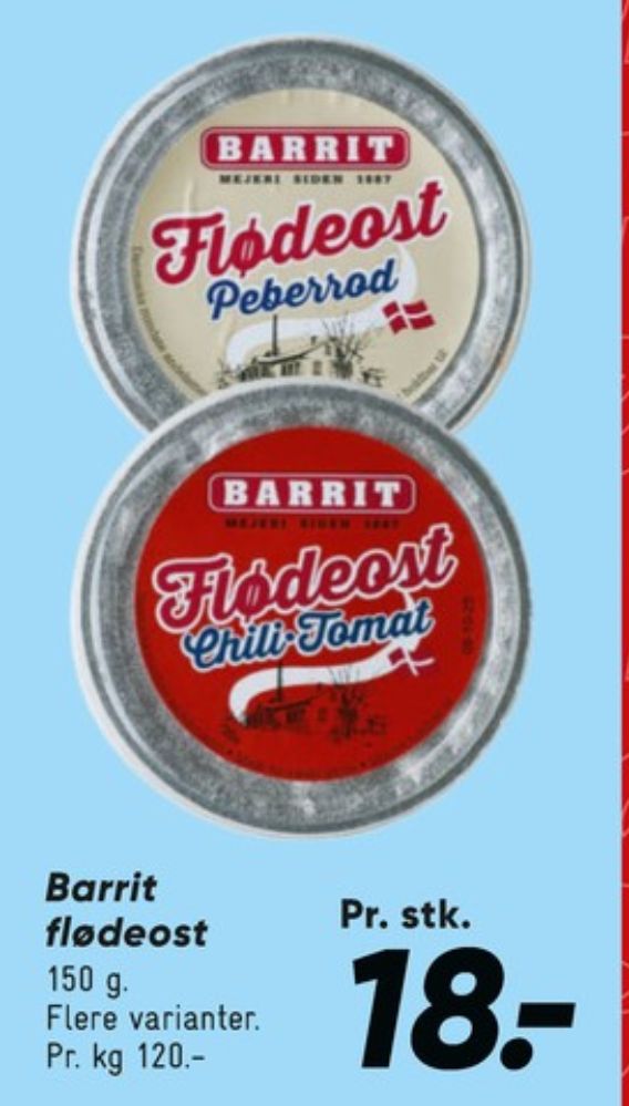 Barrit, Flødeost Chili Tomat