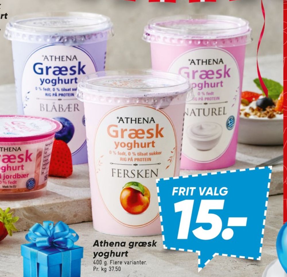 Athena, Græsk Yoghurt Blåbær