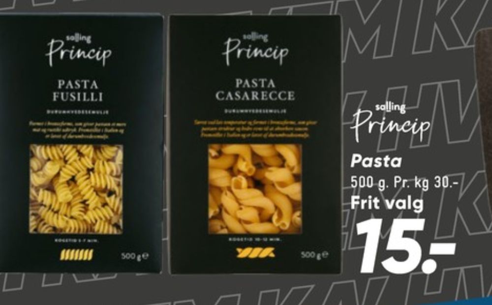 Salling Princip, Pasta Fusili