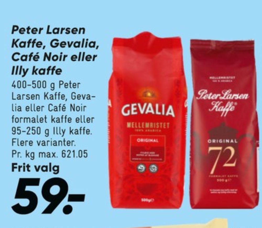 Cafe Noir Original, Kaffe Formalet