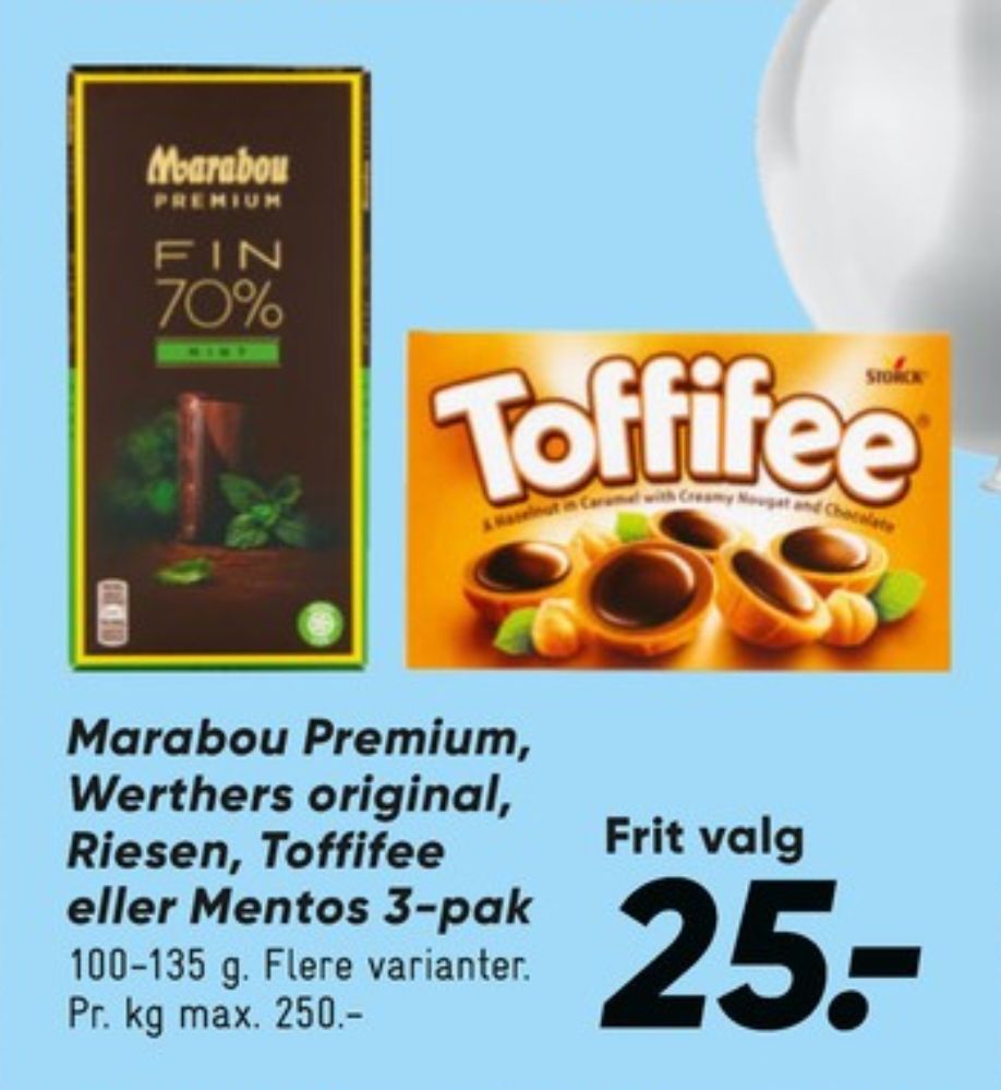 Werthers Original, Karameller Chewy Toffees