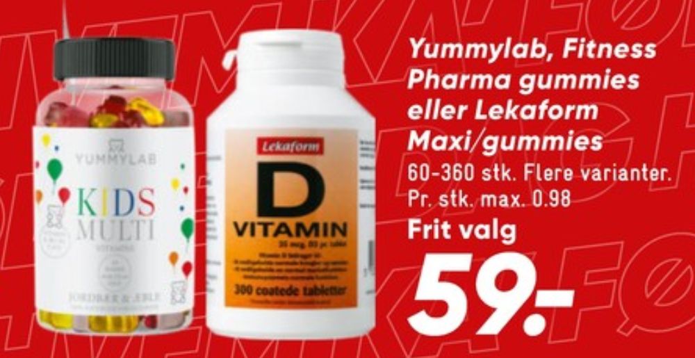 Lekaform, Vitaminer
