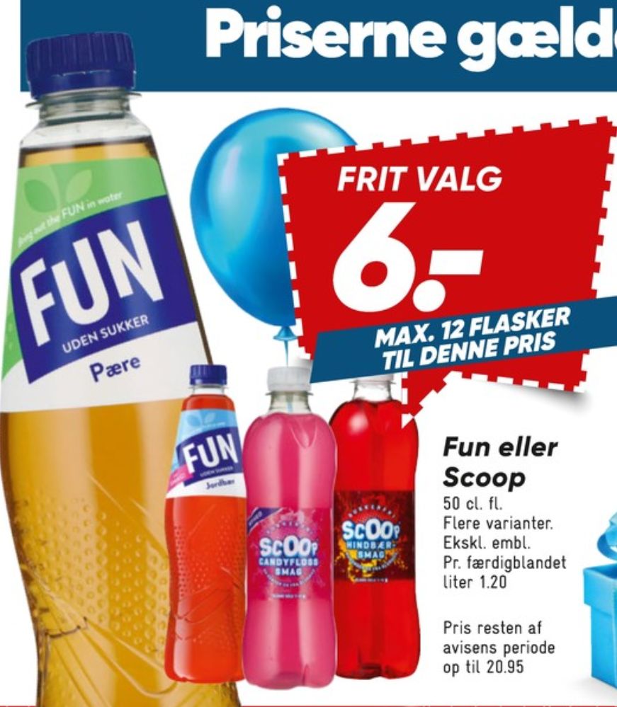 Scoop, Hindbærsmag Læskedrik 