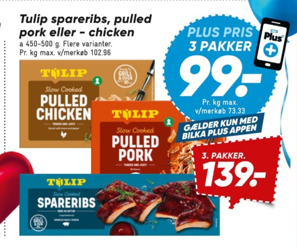Tulip, Spareribs