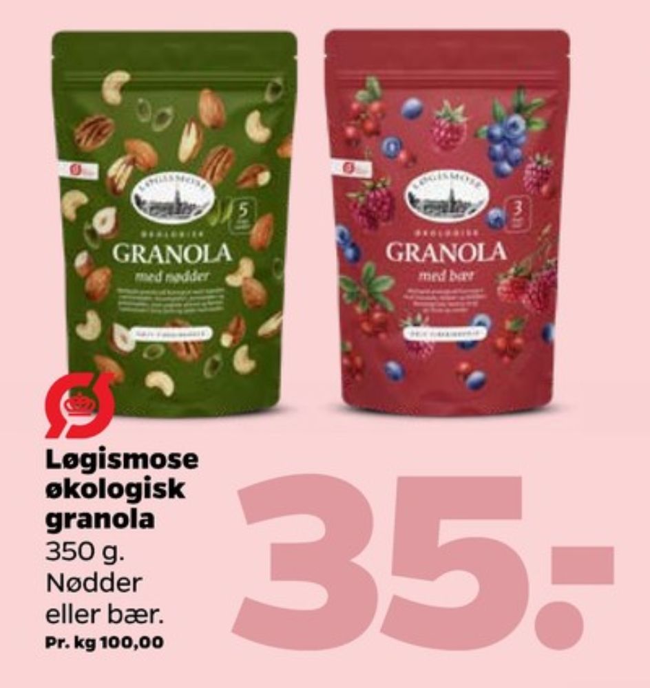 Løgismose, Granola med Nødder