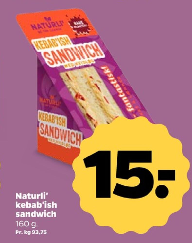 Naturli', Kebab´ish Sandwich