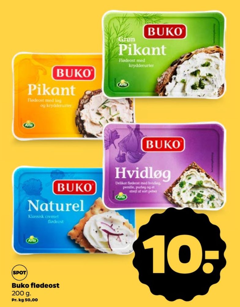 Buko, Flødeost Hvidløg