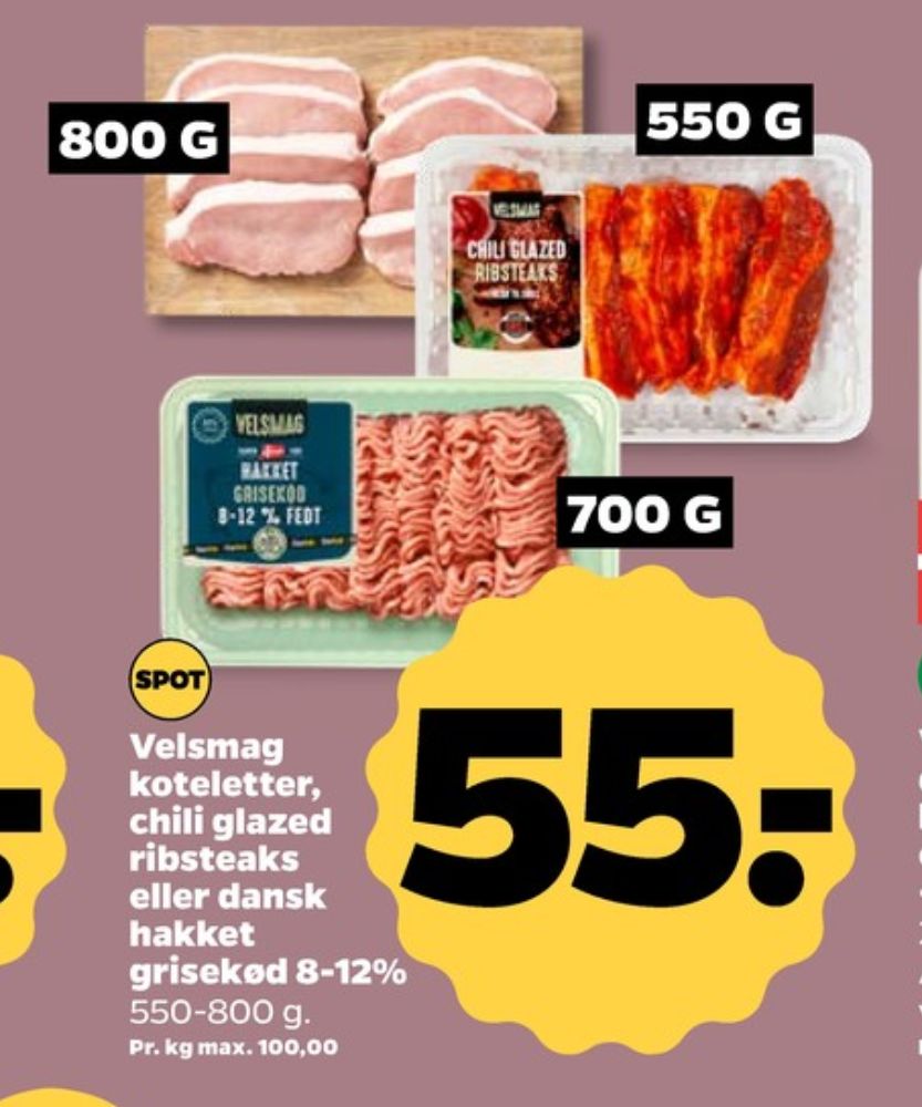 Velsmag, Ribsteaks