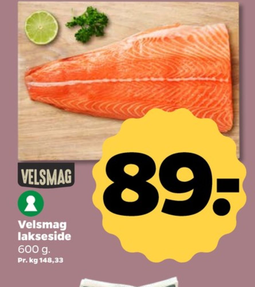 Velsmag, Lakseside