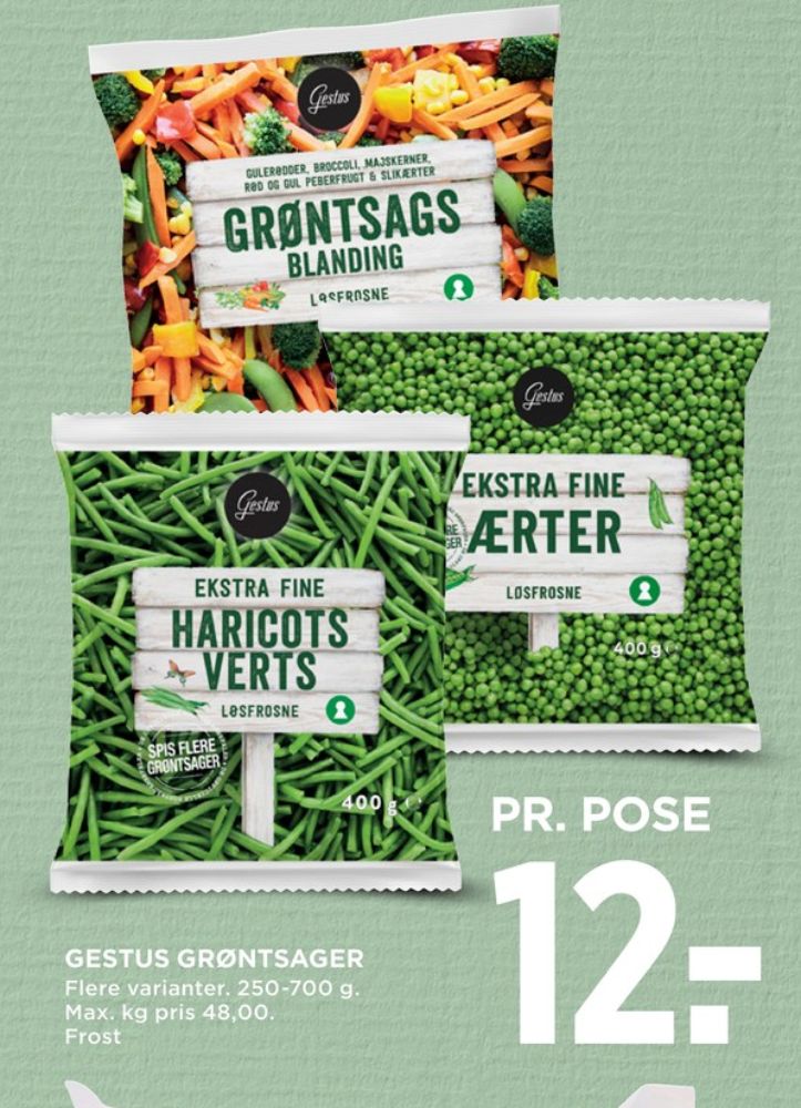 Gestus, Grøntsagsblanding