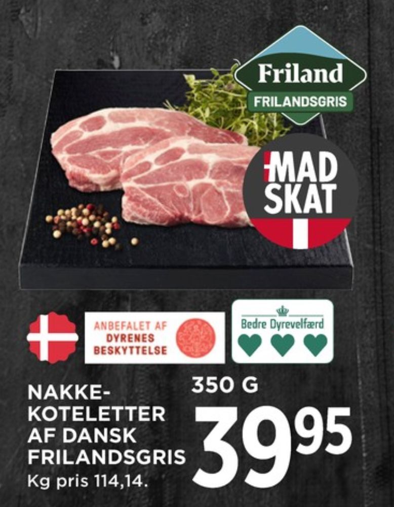 FRILAND Frilandsgris, Nakkekoteletter