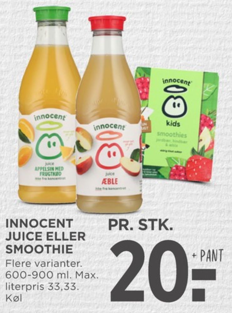 innocent, Appelsinjuice med frugtkød