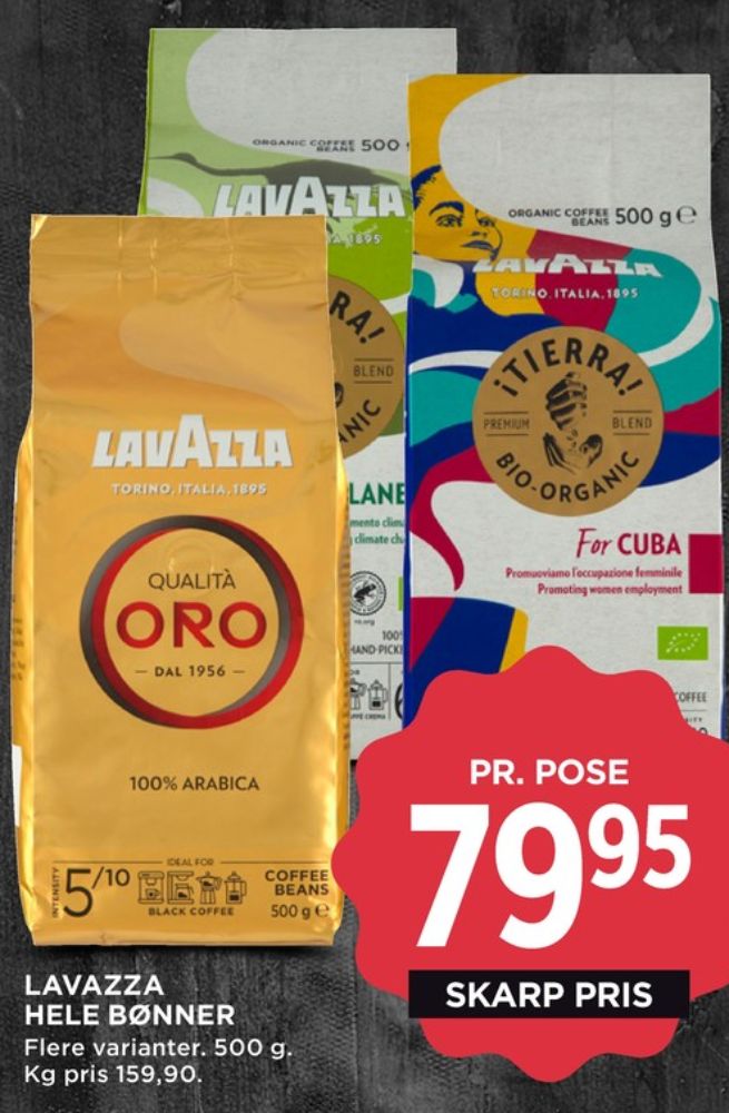 LavAzza Qualita Oro, Kaffebønner