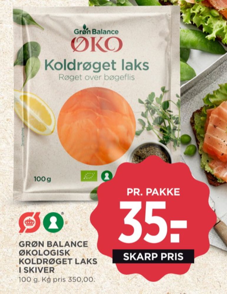 Grøn Balance, Laks i skiver
