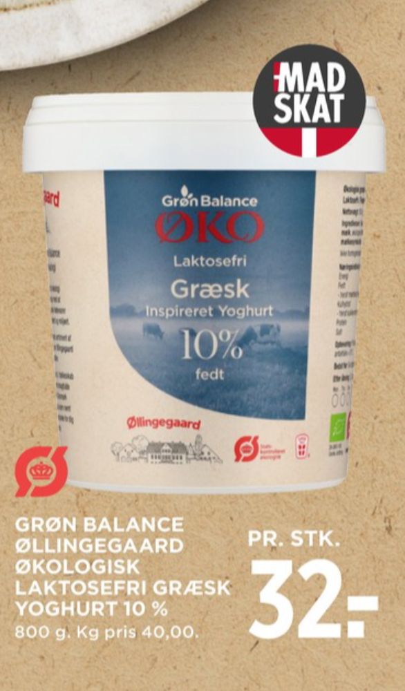Grøn Balance Øllingegaard, Græsk Yoghurt 10%