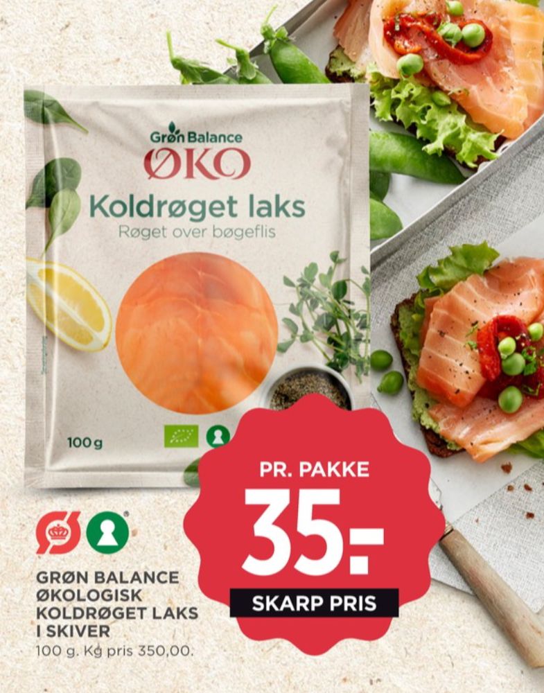 Grøn Balance, Laks i skiver