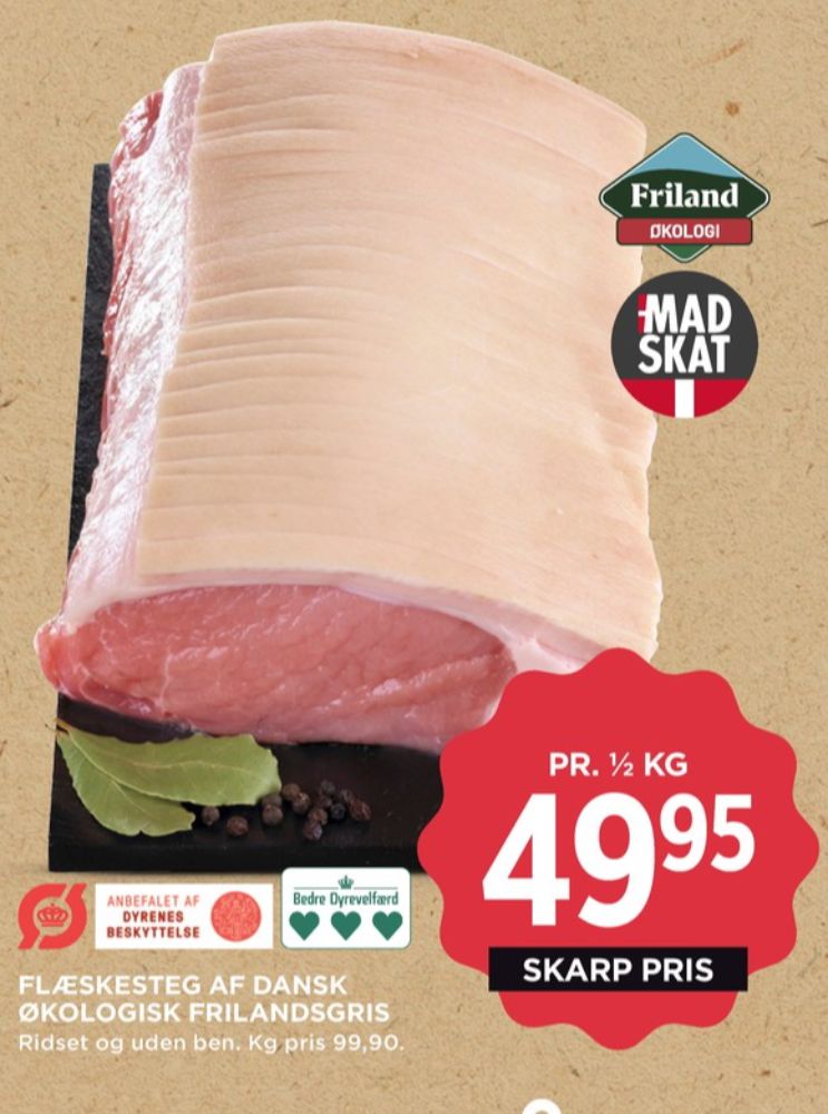 FRILAND Frilandsgris, Flæskesteg