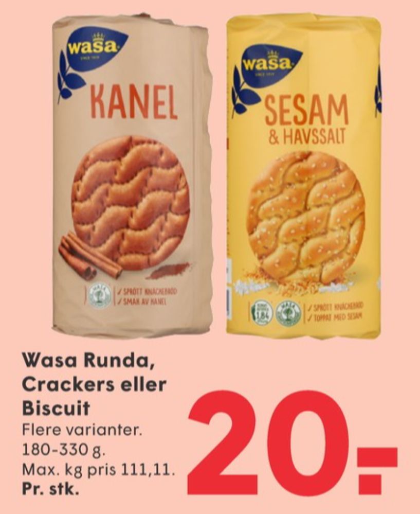 Wasa, Kanel knækbrød