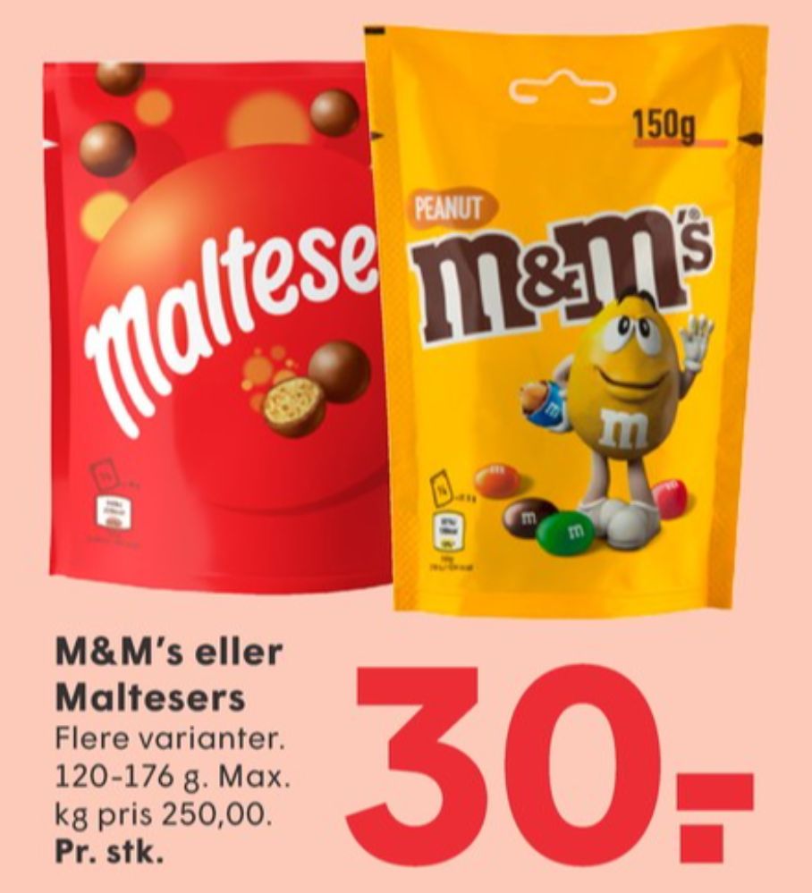 Maltesers, Chokoladepastiller