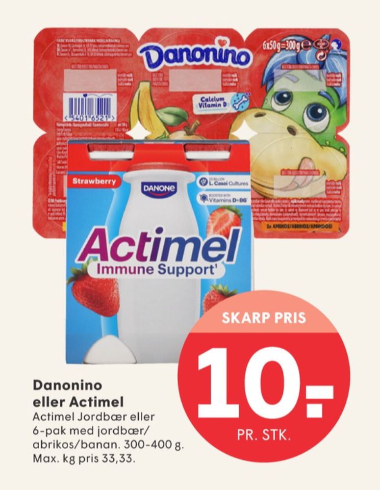 Danone Actimel, Drikkeyoghurt Jordbær